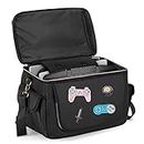 Trunab Gaming Console Bag Compatible with PS5/PS4/Xbox One, Protective Travel Carry Case for Controllers, 15.6” Laptop, Monitor, Headsets, Gaming discs, Charger, etc. - Patented Design