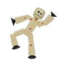 Zing StikBot Single Pack - Includes 1 StikBot - Collectible Action Figures and Accessories, Stop Motion Animation, Ages 4 and Up (Sand)