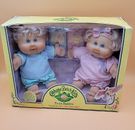 Cabbage Patch Kids 2005 Twin Babies Play Along (PA) niño y niña rubio ojos azules