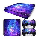 Mcbazel Pattern Series Vinyl Skin Sticker for PS4 Slim Controller & Console Protect Cover Decal Skin (Aura)
