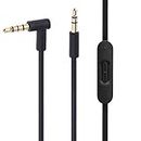 Mixr 2.0 3.5mm Male to 3.5mm Male Audio Cable Cord line with Upgraded Microphone Compatible with Beats by Dre Headphone Solo/Studio/Pro/Detox/Wireless/Mixr/Executive/Pill HD Sound Quality (Black)