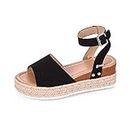 HOOJUEAN Sandals Women Wedges Shoes Pumps High Heels Sandals Summer 2019 Flip Flop Chaussures Femme Platform Sandals 40