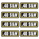 40 S&W Ammo Stickers 8 Pack