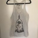 Disney Tops | Beauty And The Beast Enchanted Rose Tank Top | Color: Gray | Size: S