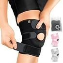 Bracoo KS10 Knee Support, Open-Patella Stabiliser & Fully-Adjustable Neoprene Brace – Arthritic Pain Relief, Sports Injury Rehabilitation & Protection against Reinjury