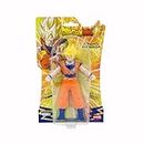 Monsterflex Figura Goku Super Saiyan de Dragon Ball, muñeco súper extensible y elástico, 25 cm, 12 para coleccionar, para adultos fans coleccionistas y niños desde 4 años, Bizak (64390230)