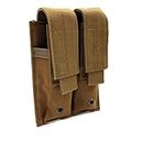 HOUSON Tactical Magazine Pouch, MOLLE Mag Pouch Magazine Pouch Hunting Magazine Pouch Double Molle Pouch for 1911 G1ock 9mm Magazine Khaki