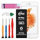 GOBAT Replacement for iPhone 6S Plus Battery,2750mAh High Capacity Battery for iPhone 6S Plus Model A1634 A1687 A1699 with Replacement Tool Kits