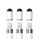 FRTMA [2 in 1] Replacement Cap Compatible Pencil/Used as Stylus for All Touch Screen Tablets/Cell Phones (Pack of 3), White