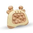 MABLE Pop it Pro Game, Fidget Toy with Music for Kids Girl and Boy, Four Modes and Electronic Speed Push Game for Stress Relief and Brain Exercise, Ideal for 3+ Years, Kid Boys and Girls [Brown]