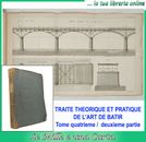 libro antico di costruzioni ponti ingegneria civile TRAITE ART DE BATIR Rondelet