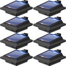 Solarleuchte 40LEDs Außenlampe Hausbeleuchtung für-Garten-Dachrinnen-Wand-Treppe