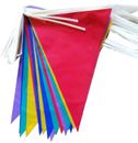 40m 75 Flags Multi Colour Flag Bunting Banner Pennant Garden Party Decoration