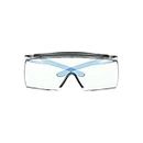 3M Safety Glasses, SecureFit, Fits Over Prescription Glasses, ANSI Z87, Scotchgard Anti-Fog Anti-Scratch Clear Lens, Blue Frame