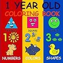 1 Year Old Coloring Book: Baby First Coloring Book (US Edition)