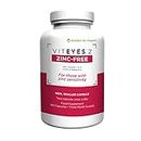 Viteyes 2 Zinc Free - Vegan AREDS2 Based Formula - 90 Days Supply (180 Capsules)