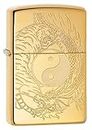 Zippo Ying Yang High Polished Lighter, Brass, One Size