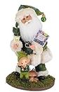 Karen Didion Originals Garden Santa Figurine, 13 Inches - Handmade Christmas Holiday Home Decorations and Collectibles
