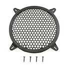 E-outstanding ABS Plastic Grill Cover 8 Inch Hexagonal Mesh Car Audio Speaker Sub Woofer Grille Guard Protector Cover with 4PCS Screws Sub Woofer Car Home Audio Speaker Video Accessory, Black