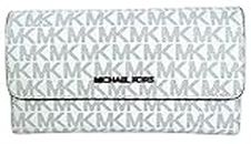 Michael Kors Jet Set Travel Signature Large Trifold Wallet Bright White