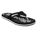 GLORY Mens Diabetic & Orthopedic Slippers, Lightweight Cushioned Comfort Flip Flops with Soft Footbed Perfect Fit for Garden, Home, Walking and Travelling, UK 9, Black