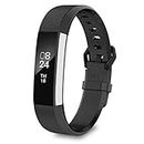 LEEFOX Fitbit Alta Bands, Classic Accessory Band Fit Bit Alta and Alta HR Wristband Watch Buckle Replacement Strap for Original Fitbit Alta/Fitbit Alta HR Fitness Tracker, Black Small(John1-12)