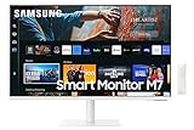Samsung 32 Inch Smart M70C UHD Monitor, White