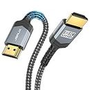 JSAUX Câble HDMI 2.1 3M, Câble HDMI 8K Highspeed 48Gbps 8K@60Hz,4K@120Hz,UHD HDR 10 +,eARC,Dolby Vision,3D, VRR,Compatible avec PS4 Pro,PS5,Juegos 8K,TV,BLU-Ray Jugador, Proyector