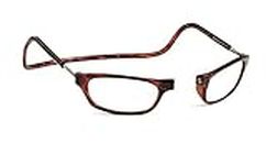 DR. B's Readers Reading Glass Magnetic Reading Spectacle Glasses for Near Vision, (Brown) Size:- +1.50