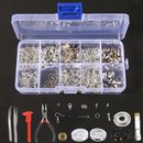 Jewelry Making Kit Beading Repair Tools Craft Supplies Bead DIY Silver 
