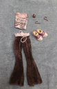 Barbie My Scene Teen Tees Kennedy Doll Outfit Tee Top Velour Pants Shoes Jewelry