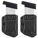 2-Pack Universal Mag Carrier IWB/OWB Magazine Holster Fit 9mm/.40 Single Stack Magazines