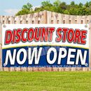 DISCOUNT STORE NOW OPEN Advertising Vinyl Banner Flag Sign Many Sizes