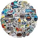 101PCS Fishing Stickers and Decals Hunting and Fishing Bumper Decals Cute Vinyl Waterproof Stickers for Hydro Flask Tackle Box Water Bottle Laptop Suitcase Truck Car