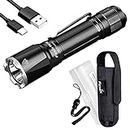 Fenix TK16 v2.0 Tactical Flashlight, 3100 Lumen Long Throw, USB-C Rechargeable, with LumenTac Organizer