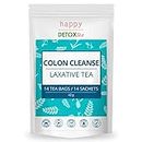 Happy Detox Tea - Limpieza de colon - Té laxante - Detox - Adelgazante - Régimen de 28 días - 14 sobres