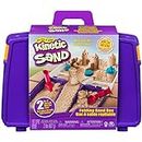 Kinetic Sand Folding Sandbox Comes with 2LBS of Non-Toxic Play Sand, 7 Tools and Activity Space Educational Creative Kid's Sensory Toys for Boys and Girls Aged 3+