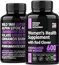 Womens Multivitamin - Energy & Immune Support Supplement - Womens Multi Vitamin A C D, Zinc, Magnesium, B Vitamins Complex without Iron - Daily Antioxidant Multivitamin for Women Health - 60 Capsules