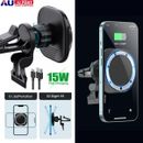 Magnetic Wireless Charger Car Holder 15W For MagSafe iPhone14 13 12 Pro Max Plus