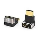 VMOJO 2 Pack 8K HDMI Adapter,270 Degree Upward Angle Gold Plated HDMI Male to Female Connector, Supports 3D 8K HDMI Extender for TV Stick Roku Stick Chromecast Xbox PS5 PS4
