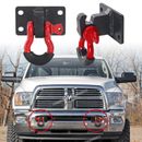 2Pcs Front Tow Hooks Kit Fit For Dodge Ram 2500/3500（2010-2020）Heavy Duty Steel