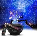 Kresal Starry Night Light Projector with Remote, Galaxy Projector Light Ocean Wave Projector, LED Nebula Projector with Bluetooth Music Speaker & Remote Control, Adjustable Lighting