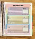 Order Tracker Slips Two Sided Dashboard 4 use w Erin Condren Planner-