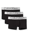 Calvin Klein Men's Trunk 3pk Trunk, Black (Black), L