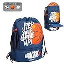 Whackk Blitz Blue Soccer|Football Equipment Bags|Basketball Volleyball Throwball Drawstring Backpack Bags|Shoes Mobile Bottle Holder Pocket|Sports Men Boys Bag|Dori Backpack |Gym Bag|Kitbag Kit Bag