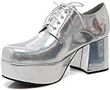 Ellie Shoes Men's Platform, Slvh, Medium Silver