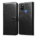Amazon Brand- Solimo Flip for LG W41 4G (Leather_Black)