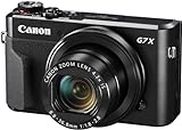 Canon PowerShot G7 X Mark II Digital Camera (Black) Bundle with SanDisk 64GB Memory Card, Full Size Tripod, High Speed Card Reader + Photo Kit for G7X Mark II (20 Items)