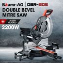 BAUMR-AG 305mm Sliding Compound Mitre Saw Drop 12" Dual Bevel Miter