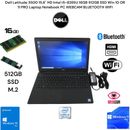 Dell Latitude 15.6 Intel i5-8265U 16GB 512GB SSD Win 10 OR 11 Laptop Notebook PC